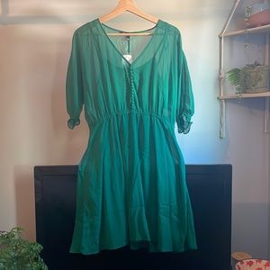 Green 2 layer dress